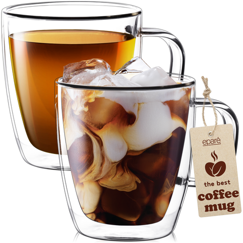 Glass Espresso Cups - 2 Pack, 5 oz –
