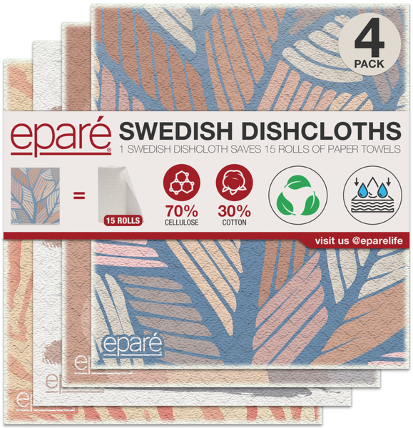 Swedish Wholesale Swedish Dish Cloths - 10 Pack Reusable, Orange 