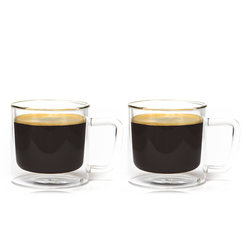 Eparé 13 oz Double Wall Coffee Mugs Set of 2 - Large Iced Latte Glass  Coffee Cups with Handle - Ligh…See more Eparé 13 oz Double Wall Coffee Mugs  Set